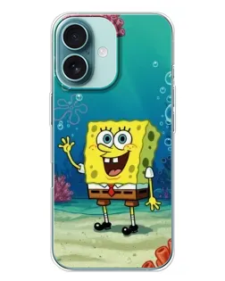 Чехол для iPhone 16 Plus с картинкой «Подводный привет»