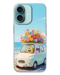 Чехол для iPhone 16 Plus с картинкой «Автомобильное путешествие»