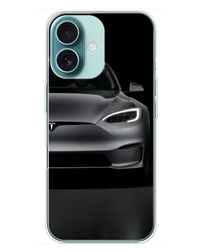 Чехол для iPhone 16 Plus с картинкой «Tesla Model S Look» Чехол для iPhone 16 Plus с картинкой «Tesla Model S Look»