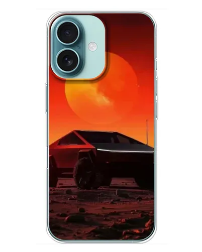 Чехол для iPhone 16 Plus с картинкой «Cybertruck на Марсе» Чехол для iPhone 16 Plus с картинкой «Cybertruck на Марсе»