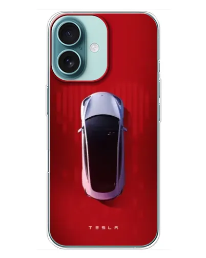 Чехол для iPhone 16 Plus с картинкой «Tesla Top View» Чехол для iPhone 16 Plus с картинкой «Tesla Top View»