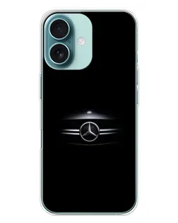 Чохол для iPhone 16 Plus з картинкою «Mercedes — абстрактні лінії»