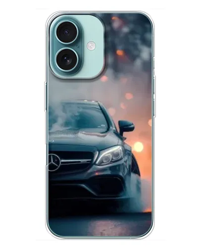 Чохол для iPhone 16 Plus з картинкою «Mercedes — нічне місто» Чохол для iPhone 16 Plus з картинкою «Mercedes — нічне місто»