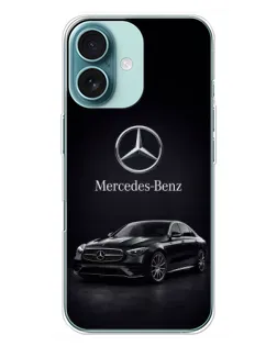 Чохол для iPhone 16 Plus з картинкою «Mercedes — решітка радіатора»