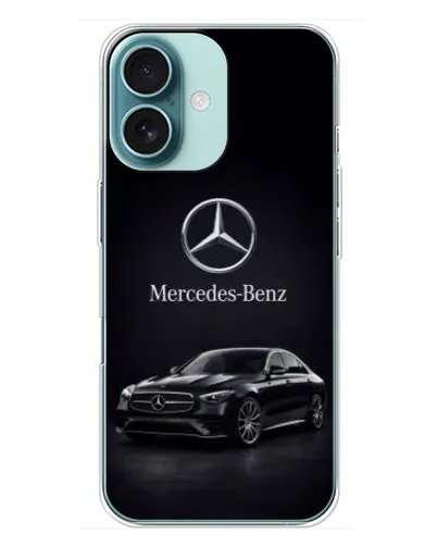 Чохол для iPhone 16 Plus з картинкою «Mercedes — решітка радіатора» Чохол для iPhone 16 Plus з картинкою «Mercedes — решітка радіатора»