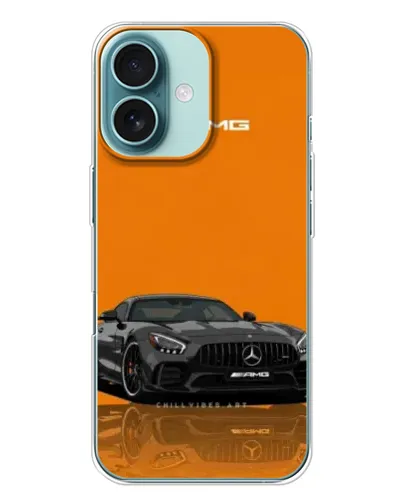 Чохол для iPhone 16 Plus з картинкою «Помаранчевий Mercedes AMG» Чохол для iPhone 16 Plus з картинкою «Помаранчевий Mercedes AMG»