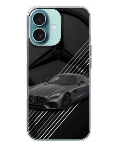 Чохол для iPhone 16 Plus з картинкою «Mercedes AMG — графіка» Чохол для iPhone 16 Plus з картинкою «Mercedes AMG — графіка»