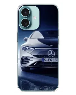 Чохол для iPhone 16 Plus з картинкою «Mercedes EQ — майбутнє»