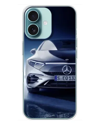 Чохол для iPhone 16 Plus з картинкою «Mercedes EQ — майбутнє» Чохол для iPhone 16 Plus з картинкою «Mercedes EQ — майбутнє»