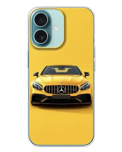 Чохол для iPhone 16 Plus з картинкою «Жовтий Mercedes GT» Чохол для iPhone 16 Plus з картинкою «Жовтий Mercedes GT»