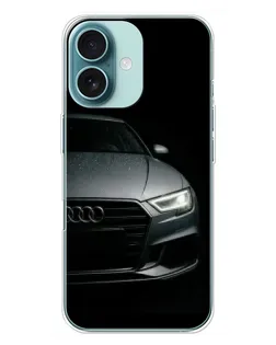 Чохол для iPhone 16 Plus з картинкою «Audi — деталізація кузова»