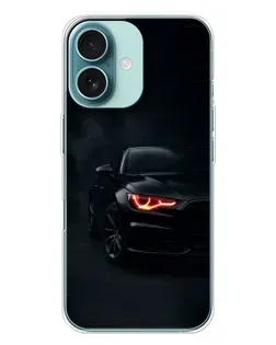 Чехол для iPhone 16 Plus с картинкой «Audi — хищный взгляд»