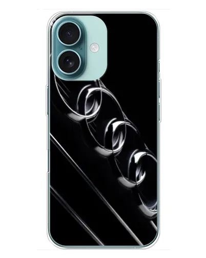 Чехол для iPhone 16 Plus с картинкой «Audi — абстрактные кольца» Чехол для iPhone 16 Plus с картинкой «Audi — абстрактные кольца»