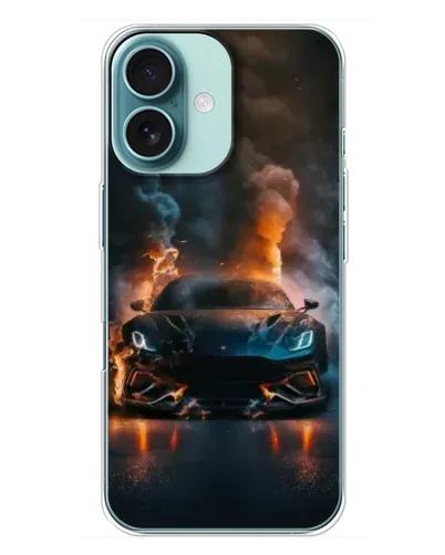 Чехол для iPhone 16 Plus с картинкой «Lamborghini дымная эстетика» Чехол для iPhone 16 Plus с картинкой «Lamborghini дымная эстетика»