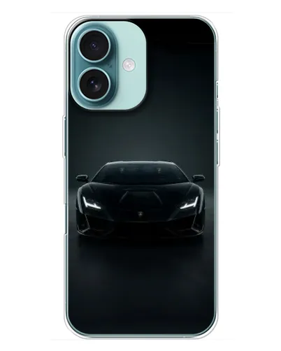 Чехол для iPhone 16 Plus с картинкой «Черный Lamborghini Aventador» Чехол для iPhone 16 Plus с картинкой «Черный Lamborghini Aventador»