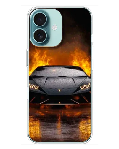 Чехол для iPhone 16 Plus с картинкой «Lamborghini в огне» Чехол для iPhone 16 Plus с картинкой «Lamborghini в огне»