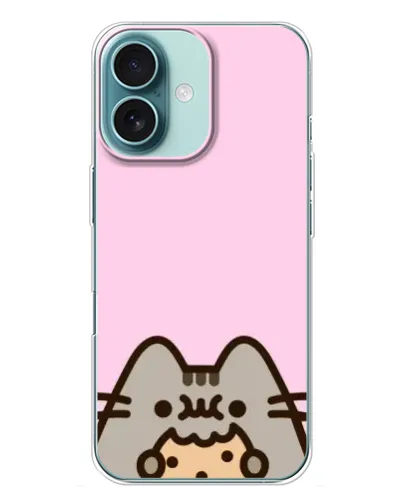 Чехол для iPhone 16 Plus с картинкой «Pusheen и печенье» Чехол для iPhone 16 Plus с картинкой «Pusheen и печенье»