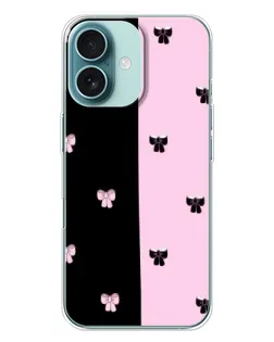 Чохол для iPhone 16 Plus з картинкою «Контрастні банти»