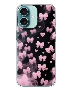 Чехол для iPhone 16 Plus с картинкой «Неоновое кружево»