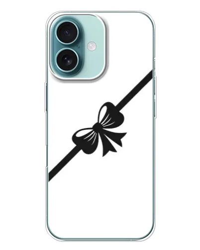 Чехол для iPhone 16 Plus с картинкой «Диагональный бант» Чехол для iPhone 16 Plus с картинкой «Диагональный бант»