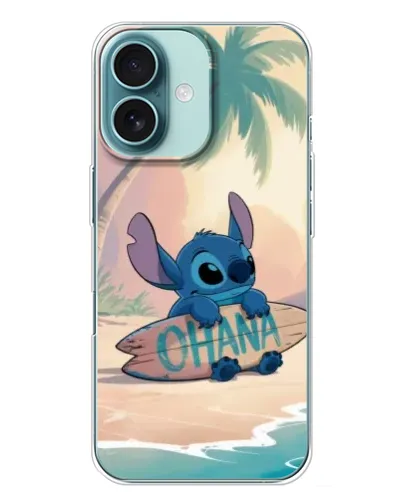 Чохол для iPhone 16 Plus з картинкою «Стіч на серфі» Чохол для iPhone 16 Plus з картинкою «Стіч на серфі»
