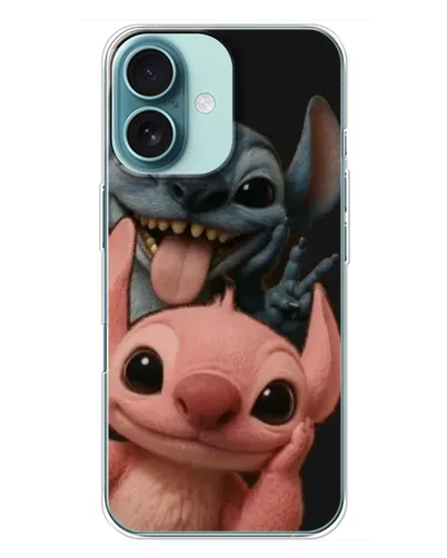 Чохол для iPhone 16 Plus з картинкою «Стіч та Ангел» Чохол для iPhone 16 Plus з картинкою «Стіч та Ангел»