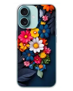 Чохол для iPhone 16 Plus з картинкою «Квіткова феєрія»