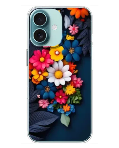 Чохол для iPhone 16 Plus з картинкою «Квіткова феєрія»