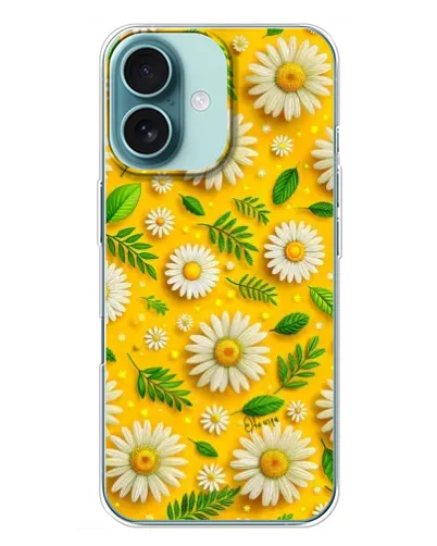Чохол для iPhone 16 Plus з картинкою «Ромашкове сонце»
