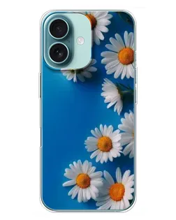 Чохол для iPhone 16 Plus з картинкою «Білосніжні маргаритки»