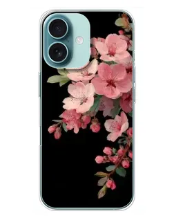 Чохол для iPhone 16 Plus з картинкою «Рожева гілка сакури»