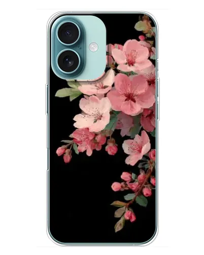 Чохол для iPhone 16 Plus з картинкою «Рожева гілка сакури»