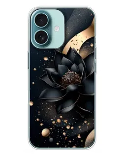 Чохол для iPhone 16 Plus з картинкою «Чорний лотос»