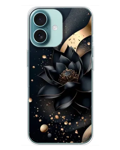 Чохол для iPhone 16 Plus з картинкою «Чорний лотос»