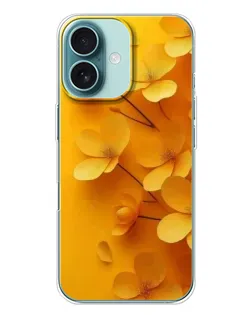 Чохол для iPhone 16 Plus з картинкою «Золоті пелюстки»