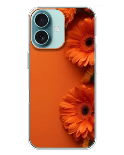 Чохол для iPhone 16 Plus з картинкою «Помаранчеві гербери»