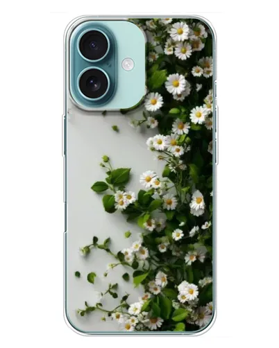 Чохол для iPhone 16 Plus з картинкою «Гілка дрібних білих квітів»