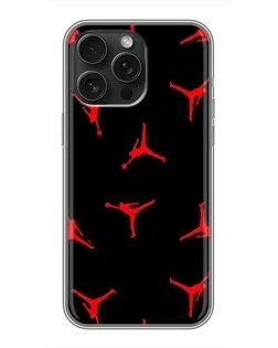 Чохол для iPhone 16 Pro Max з картинкою «Jordan Red Pattern» Чохол для iPhone 16 Pro Max з картинкою «Jordan Red Pattern»