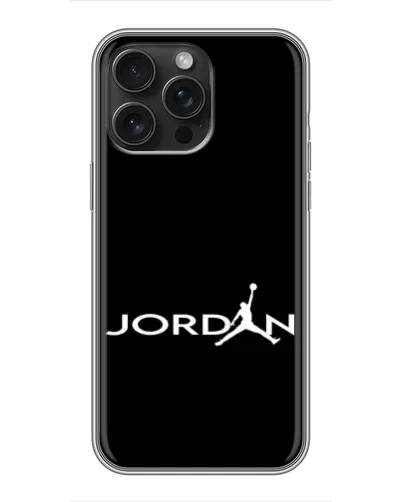 Чохол для iPhone 16 Pro Max з картинкою «Jordan White Logo»