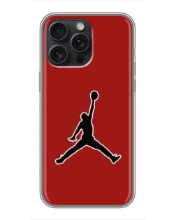 Чохол для iPhone 16 Pro Max з картинкою «Jordan Red Back»
