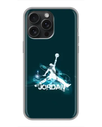 Чохол для iPhone 16 Pro Max з картинкою «Jordan Blue Fire»