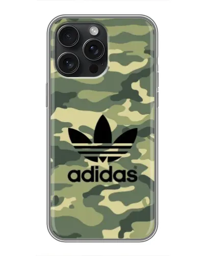 Чохол для iPhone 16 Pro Max з картинкою «Мілітарі стиль Adidas» Чохол для iPhone 16 Pro Max з картинкою «Мілітарі стиль Adidas»