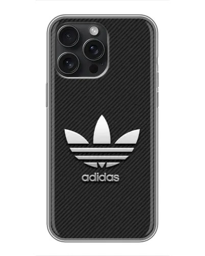 Чохол для iPhone 16 Pro Max з картинкою «Adidas Карбонова текстура» Чохол для iPhone 16 Pro Max з картинкою «Adidas Карбонова текстура»