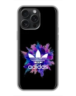 Чохол для iPhone 16 Pro Max з картинкою «Вибух фарб Adidas»
