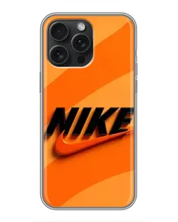 Чохол для iPhone 16 Pro Max з картинкою «Помаранчевий драйв Nike»