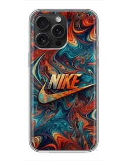 Чохол для iPhone 16 Pro Max з картинкою «Nike в абстракції»
