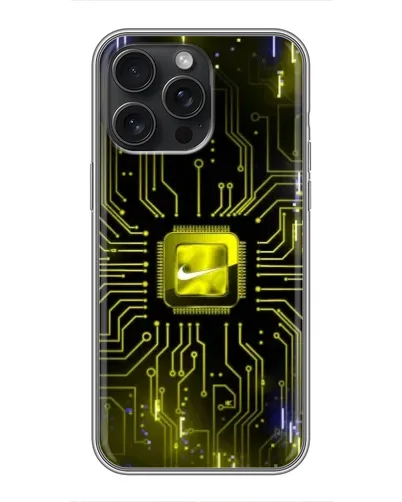 Чохол для iPhone 16 Pro Max з картинкою «Nike — золота іскра» Чохол для iPhone 16 Pro Max з картинкою «Nike — золота іскра»