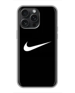 Чохол для iPhone 16 Pro Max з картинкою «Мінімалістичний Найк» Чохол для iPhone 16 Pro Max з картинкою «Мінімалістичний Найк»