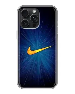 Чохол для iPhone 16 Pro Max з картинкою «Синій пульс Nike» Чохол для iPhone 16 Pro Max з картинкою «Синій пульс Nike»