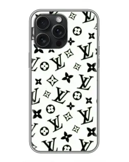 Чохол для iPhone 16 Pro Max з картинкою «Монохромний хаос LV»